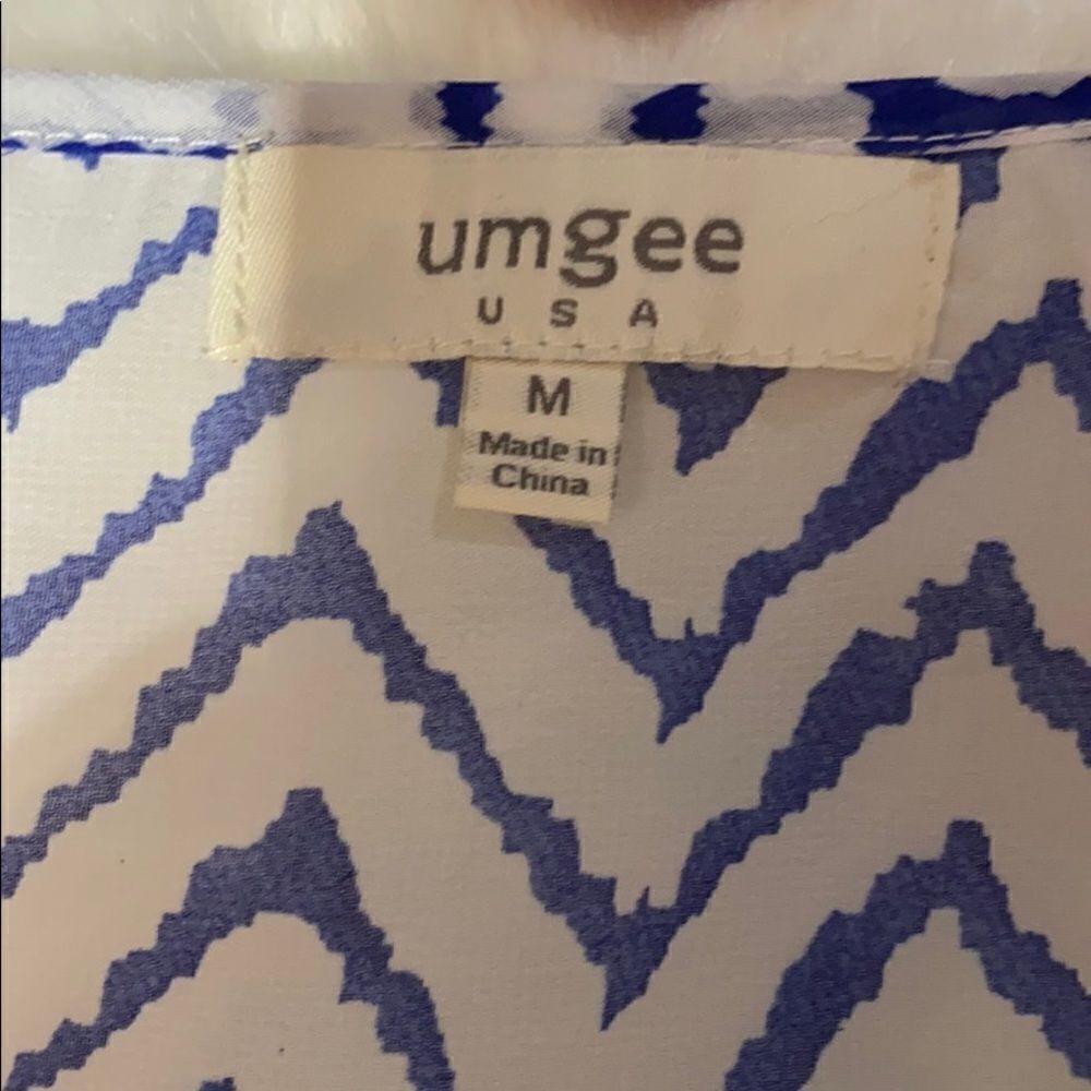Sheer Multi Design Umgee Blouse - Picture 2 of 7